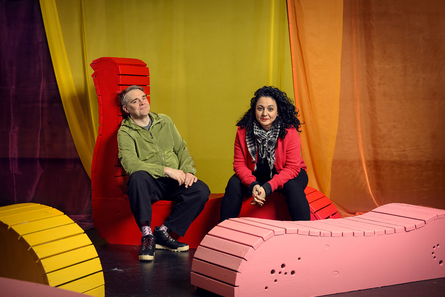Björn Karlsson och Nasim Aghili